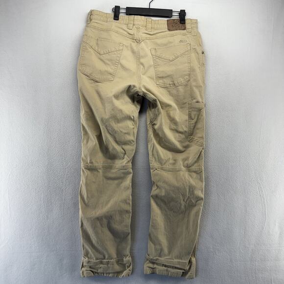 Mountain Khakis pants Men's 36x34 Fits 33x32 Tan Camber 107 Double Knee Outdoor - Picture 7 of 12